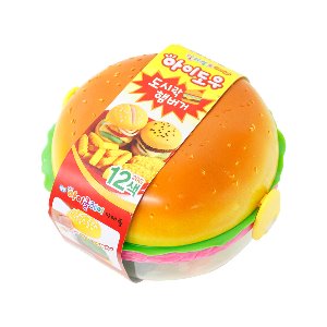 아이도우 도시락 햄버거 1세트/1갑(10개입)/컬러점토